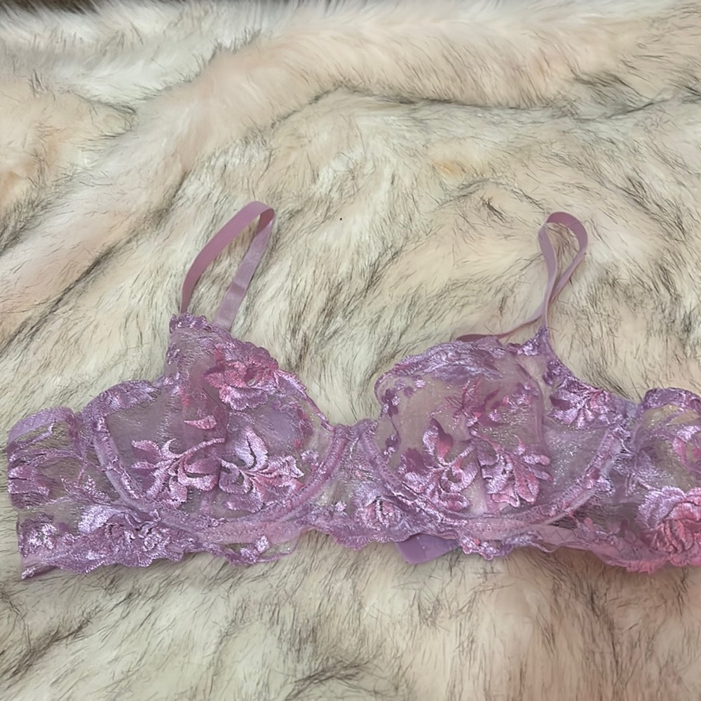 Shein Purple lace bra Small